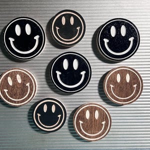 Smiley Face Magnets Fridge Magnets Locker Magnets Teacher Gifts Small Gift Ideas Smiley Face Classroom Decor Uplifting Gift Cheerful Gift