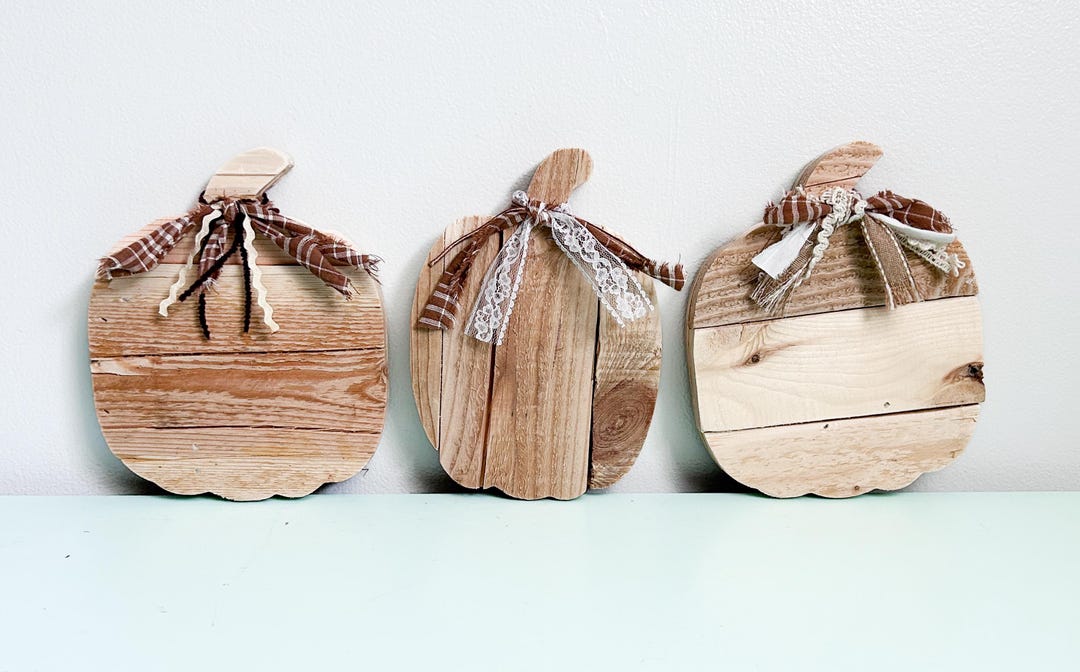 Rustic Reclaimed Wood Pumpkins: Fall Thanksgiving Decor - Etsy
