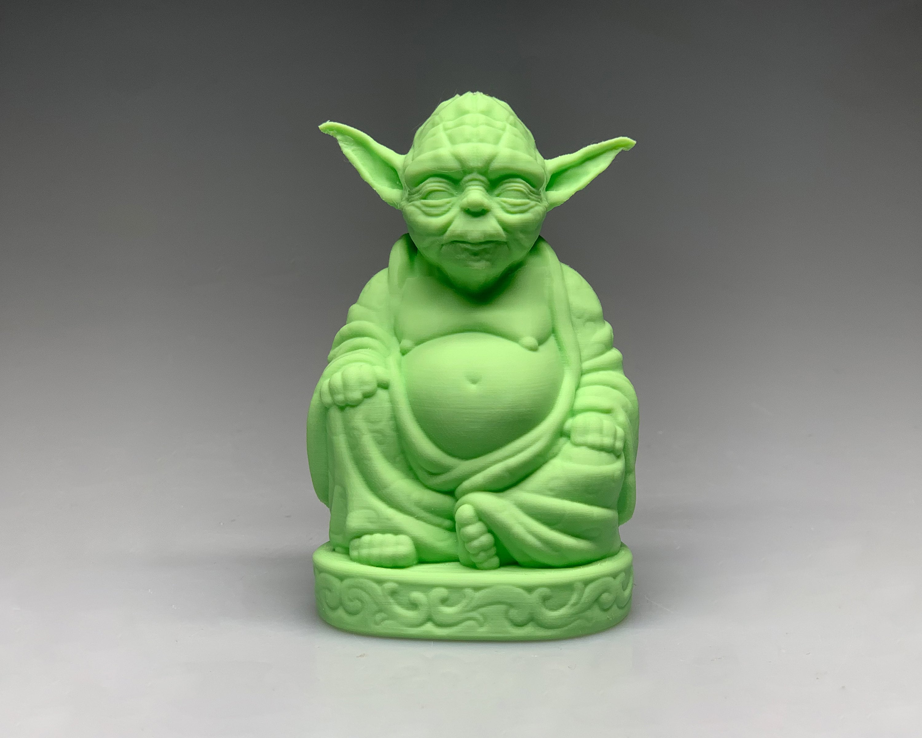 Yoda Buddha Statue Star Wars / Mandalorian / Yoda Figurine / Etsy