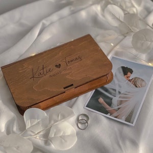 Fotobox aus Holz, Hochzeitsfotobox, 4x6 Fotobox, Hochzeit USB-Stick, Fotobox für 15 x 10 cm, Erinnerungsbox, personalisierte Box, Geschenkboxen,
