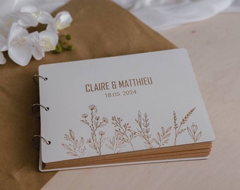 Libro degli ospiti di matrimonio, album fotografico personalizzato, regalo di nozze, libro degli ospiti Polaroid Instax, cabina fotografica, album di nozze, libro degli ospiti in legno