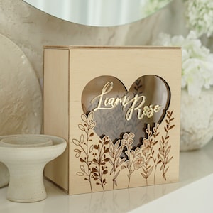 Scatola per biglietti, scatola per biglietti da matrimonio rustica, scatola per biglietti personalizzata per matrimonio, scatola di legno, decorazioni per matrimonio, scatola dei ricordi personalizzata, scatola per matrimonio marrone