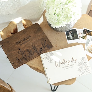 Wedding Guest Book, Personalized Photo Album, Wedding Gift, Polaroid Instax Guest Book,Photobooth,Wedding Album ,Wooden Guest book