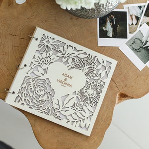 Wedding Guest Book,Polaroid Instax Guest Book, Wooden Wedding Guest Book, Personalized guest book, Photo Album, Wedding Gift.