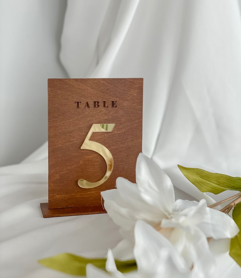 Wooden Wedding Table Number - Wedding Table Decor, Rustic Country Wedding, Custom Table Sign, Rustic Country Wedding, Custom Table Sign image 6