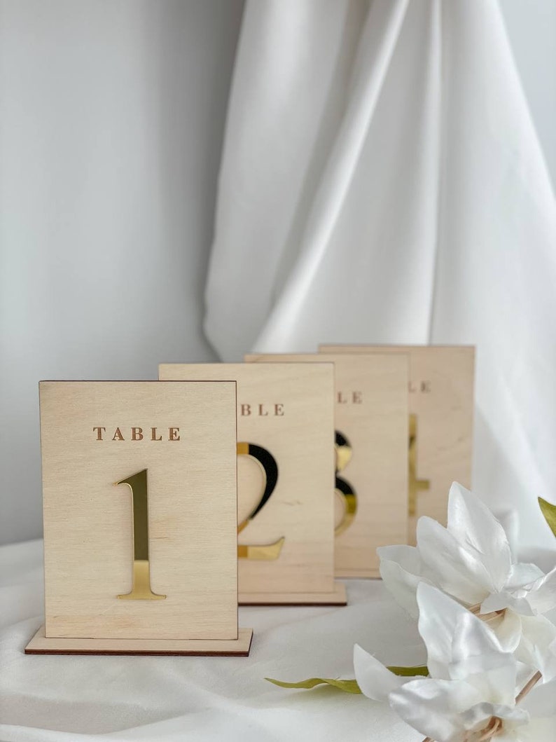 Wooden Wedding Table Number - Wedding Table Decor, Rustic Country Wedding, Custom Table Sign, Rustic Country Wedding, Custom Table Sign image 5