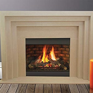 Amalfi Cast Stone Fireplace Mantel Surround, Modern Luxury Mantles