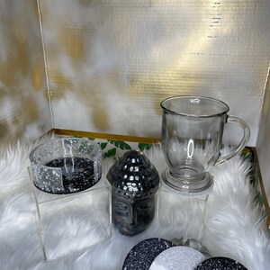 Coasters/ Coaster Holder/ Resin Coaster Set *READY TO SHIP*
