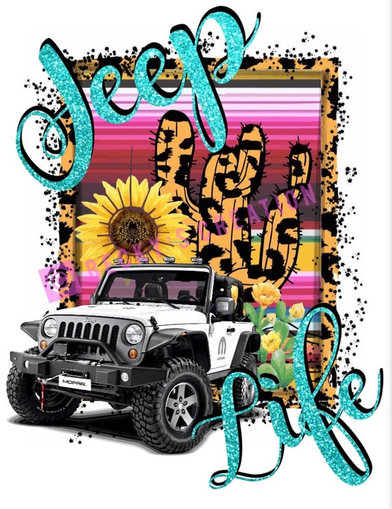 Jeep life sublimation digital design Etsy