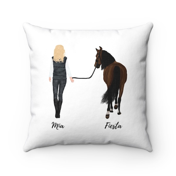 Personalisiertes Frauen Pferdekissen - Perfekt als Geschenk für Reiterinnen