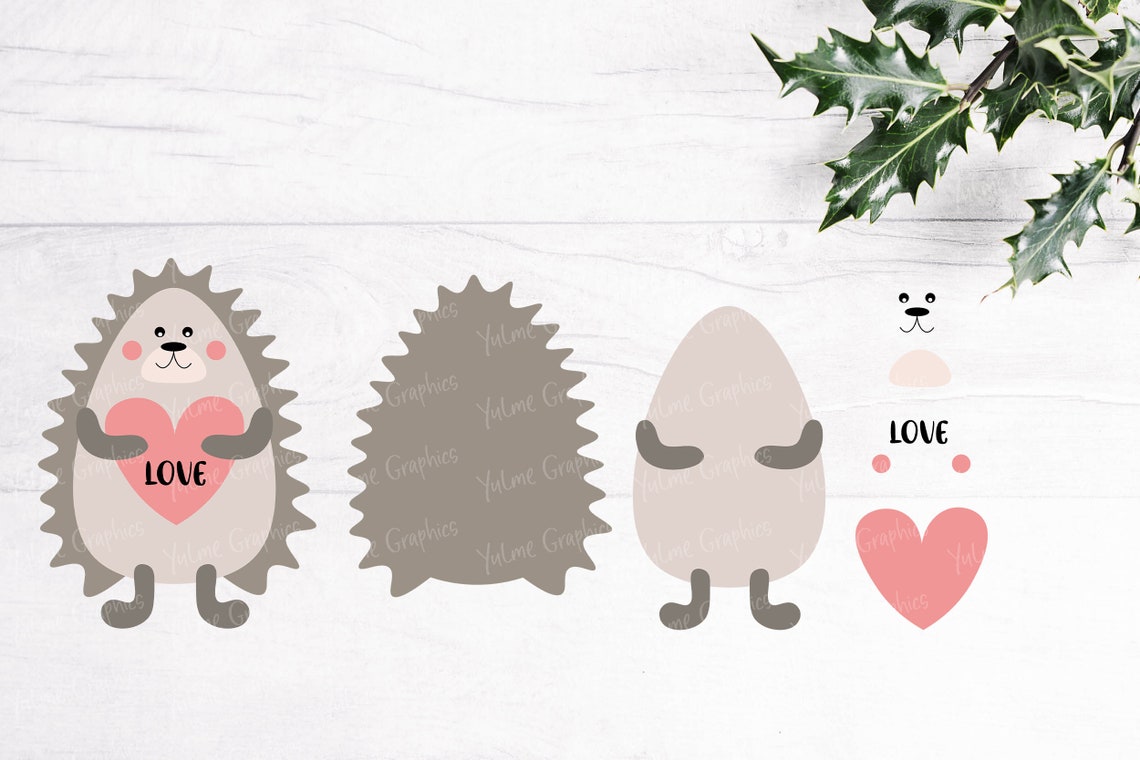 Download Valentine hedgehog SVG / Baby valentine SVG / Baby animals ...