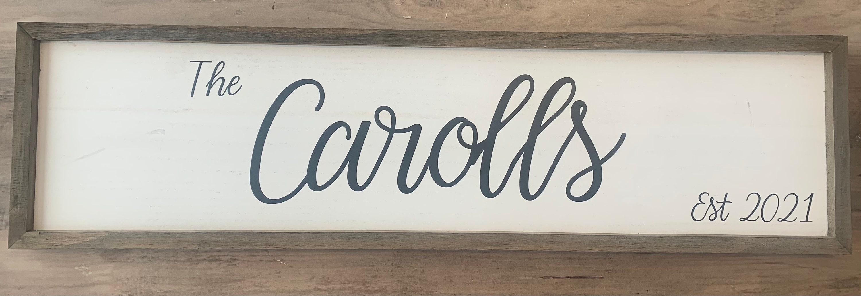 Personalized Last Name Wall Decor Sign Etsy