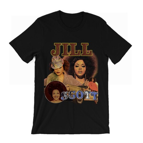 Jill Scott T-Shirt - Golden - Who Is - vintage style Tee - Concert Merch - vntg raptee - 90s rnb 2000's music - singer - music t shirt