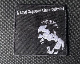 John Coltrane A Love Supreme Patch - Jazz music Record Cover Art - Embroidered iron on patch