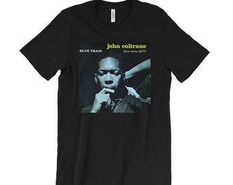 John Coltrane t-shirt - Blue Train LP art - Thelonious Monk - Jazz icons - legends - Miles Davis - Carnegie Hall