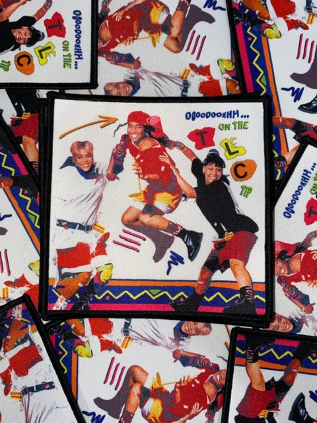 TLC Album Cover Patch on the Tlc Tip Ain't 2 Proud 2 Beg 90s Rnb No Scrubs Left Eye Tboz Girl