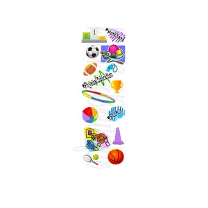 PE Physical Education Class Teacher Pen Wrap for Epoxy Glitter Pens digital download file fun and colorful