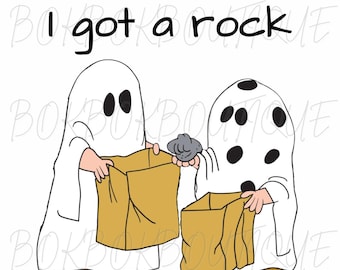 Charlie I got a rock großer Kürbis Halloween Geist spooky Digital Download Sublimation PNG T-Shirt druckbares Bild