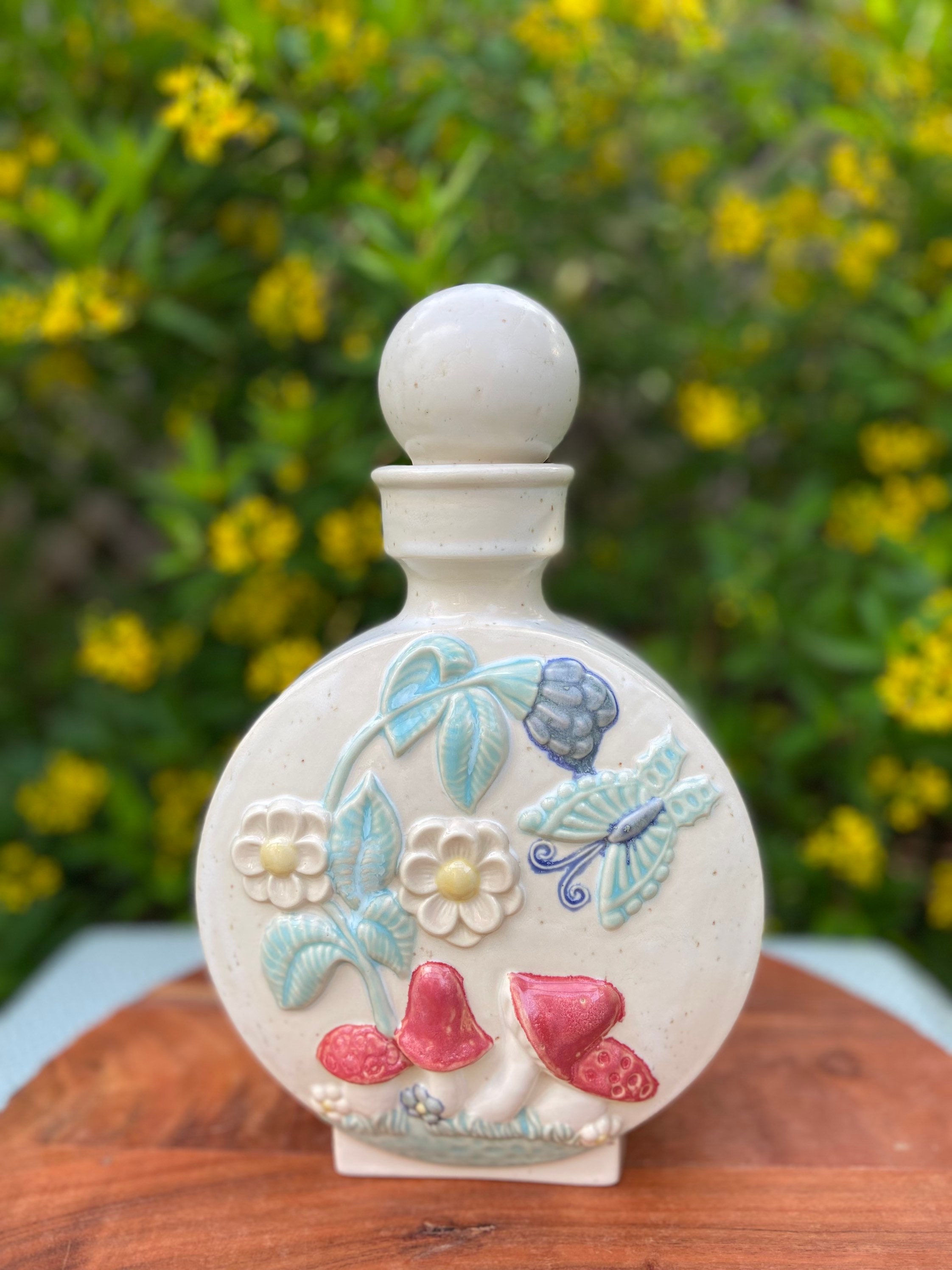 Handmade Ceramic Decanter Vessel for Spirits Alcohol 70s Etsy