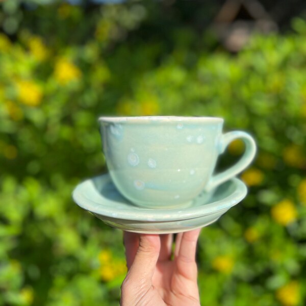 Clay Tea Cup Etsy