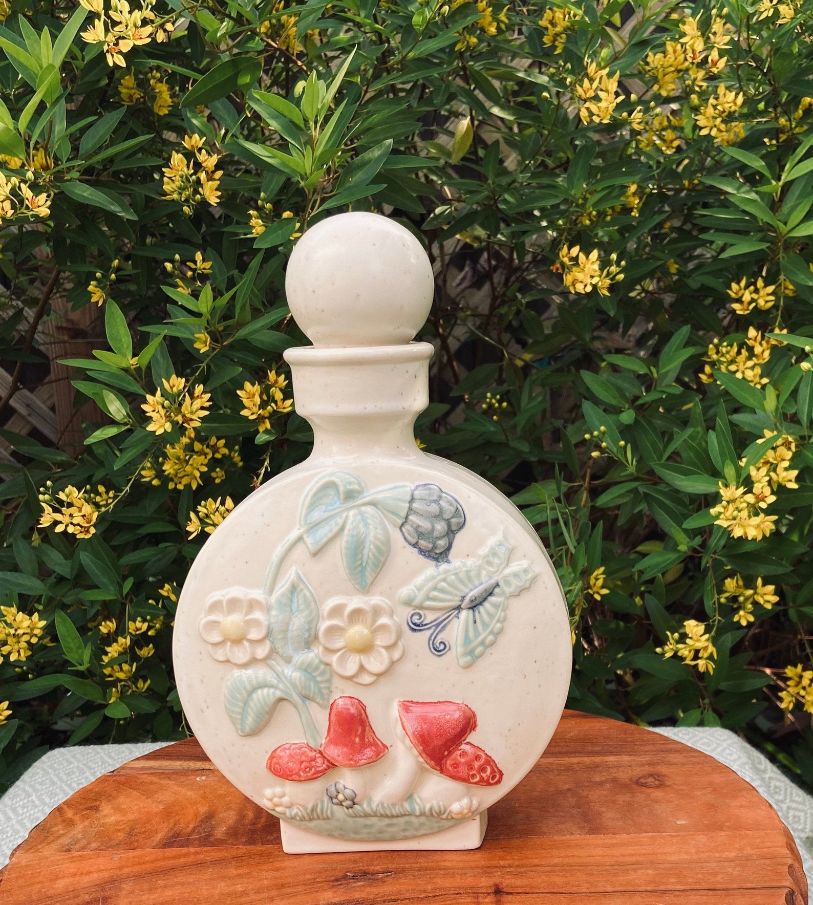 Handmade Ceramic Decanter Vessel for Spirits Alcohol 70s Etsy