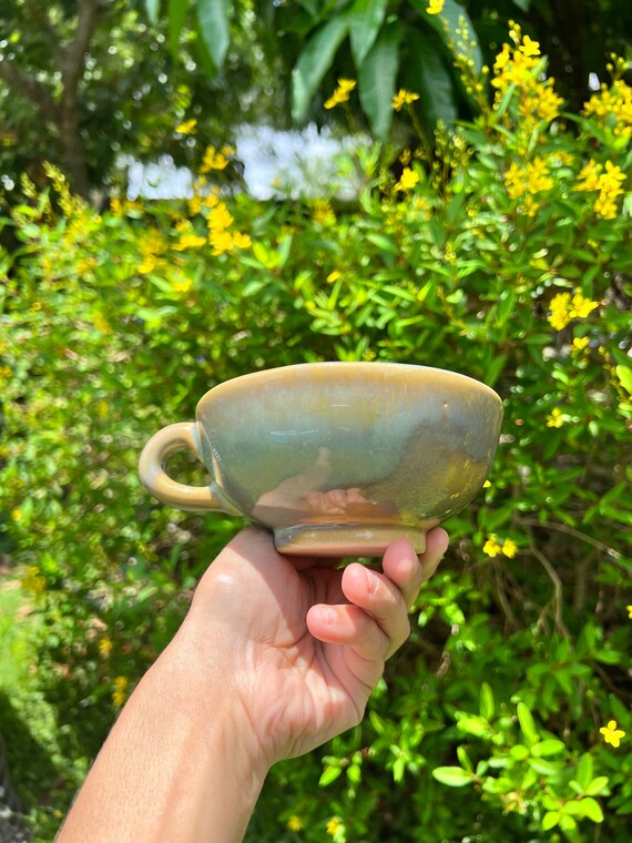 Hand-made Ceramic Mushroom Tea Pot Teapot Tea Cup Set Cups Stoneware Clay  Mushrooms Cottage Core Cottage Woodland 