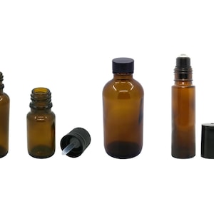 Plantlife Empty Aber Glass Bottle 5 Pack: Perfect For DIY Projects