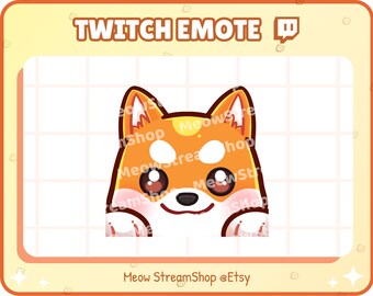Twitch Emote / Lindo Shiba Inu acechan, Emotes / kawaii hachiko, perro, dogy, dogie, cachorros Sub Emoji