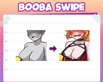 YCH Animated Emotes: Booba Swipe for Twitch, Discord, YouTube