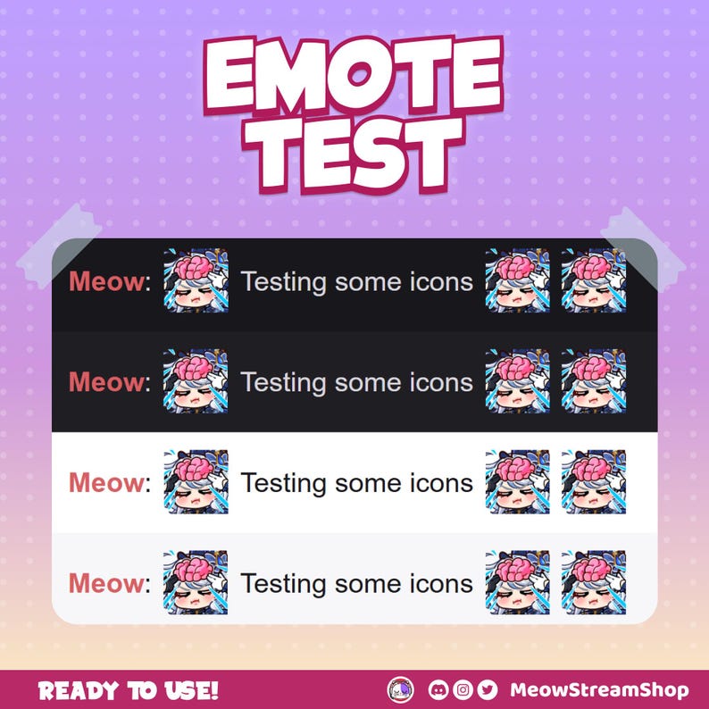 Twitch Emote / Furina Brain, IQ 200, Think Hard Emote / Genshin Impact ...