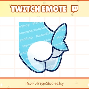 Twitch Emote / Mignon Bottine de Requin, Butt Emotes / Requins kawaii chibi, bébé, chiots Sub Emoji