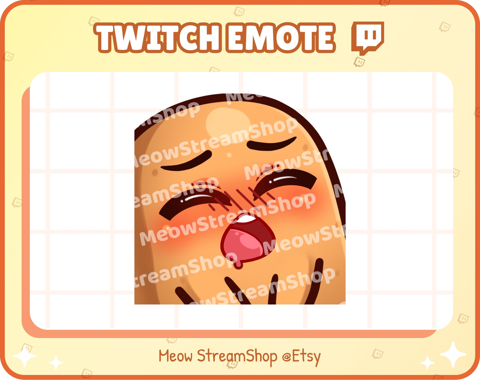 Twitch Emote / Cute Potato Gasm, Ahegao Emotes / Kawaii Potat Potatoes ...