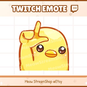 Twitch Emote / Cute Chick Prendi le Emote L / Carino anatroccolo Sub Emoji