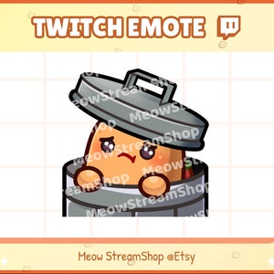 Twitch Emote / Cute Potato trash, garbage Emotes / Kawaii Potat Potatoes Spud Yam Discord Youtube Sub Emoji