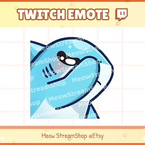 Twitch Emote / Cute Shark Face palm Emotes / kawaii sharks chibi, baby, pups Sub Emoji