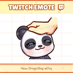 Twitch Emote / Panda Pat Emotes / Lindo Kawaii Panda Sub Emoji