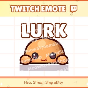 Twitch-emote / schattige aardappel op de loer, piek-emotes / Kawaii aardappelaardappelen Spud Yam Discord Youtube Sub Emoji