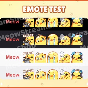 Twitch Emote / Cute Chick Mega Pack Emotes ( 20 Emotes Ready to use! ) / Cute duckling Sub Emoji image 5