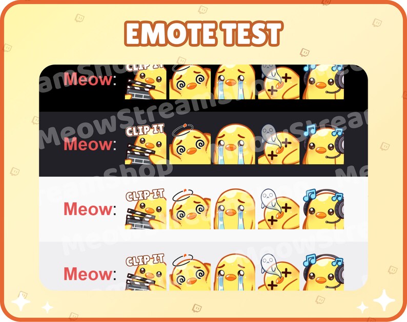 Twitch Emote / Cute Chick Mega Pack Emotes ( 20 Emotes Ready to use! ) / Cute duckling Sub Emoji image 5
