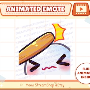 Emote animata Twitch / Emote animate Fantasma carine bonk, bonked, hammer, / Emoji fantasma spettrale Kawaii / Discordia