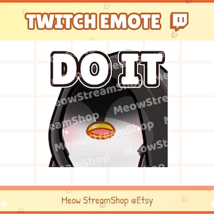 Twitch Emote / Cute Penguin Do It, Evil Emotes / Cute Penguin Emote voor streamer / Discord Youtube afbeelding 1