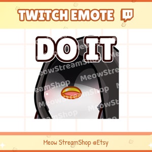 Twitch Emote / Cute Penguin Do It, Evil Emotes / Cute Penguin Emote voor streamer / Discord Youtube afbeelding 1