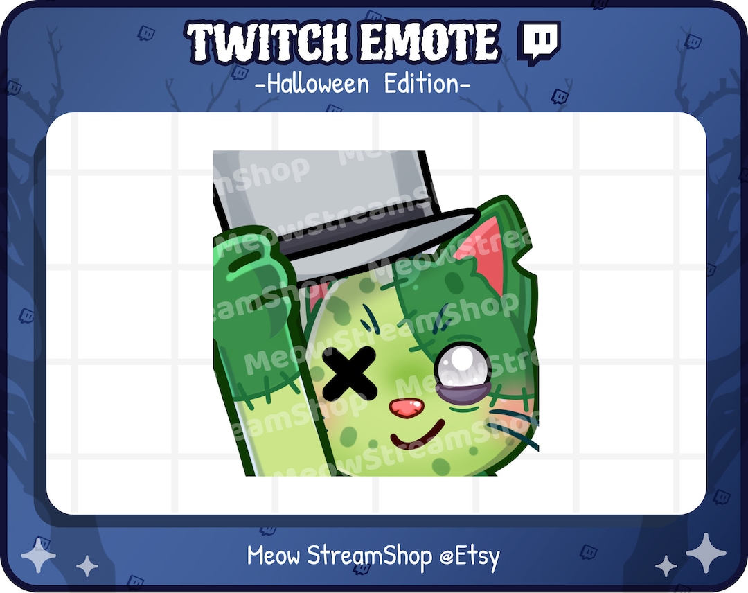 Twitch Emote Lindo Gato Zombie Mlady M lady Respeta Etsy M xico twitch-emote-lindo-gato-zombie-mlady-m-lady-respeta-etsy-m-xico