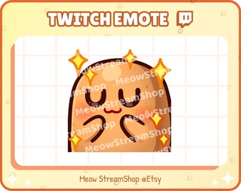 Twitch Emote / Cute Potato UWU, tímido, avergonzado, tocando los dedos Emotes / Kawaii Potat Potatoes Spud Yam Discord Youtube Sub Emoji