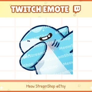 Twitch Emote / Cute Dab, Dabing  / kawaii sharks chibi, baby, pups Sub Emoji