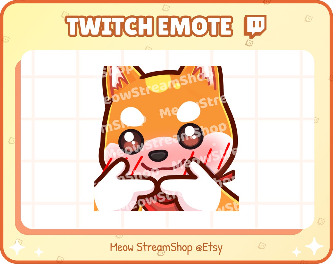 Buy Shy Emote Twitch / Discord Emote Cute Emoj kawaii Cursed Online in  India 