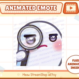 Twitch Animated Emote  / Cute Ghost Animated Emotes Sus / Kawaii spooky ghost emoji / Discord