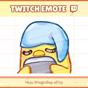Twitch Emote  / Cute Chick Sleepy, tired, sleep Emotes / Cute duckling Sub Emoji