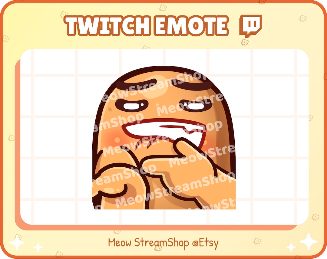 Twitch Emote / Cute Potato Sheesh, Sheeesh Emote Emotes / Kawaii Potat