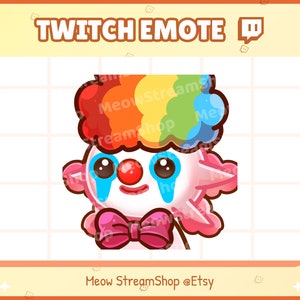 Twitch Emote  / Cute Axolotl Clown Emotes / Cute Axolotl salamander Sub Emoji
